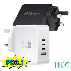 Chargeur rapide USB-C PD140W pour MacBook Pro et ordinateurs portables haute puissance
