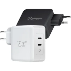 Chargeur USB-C PD120CC GaN 120 W pour ordinateurs portables, tablettes et téléphones