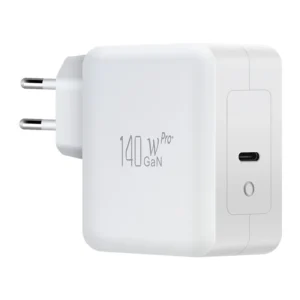 Chargeur rapide USB-C GaN PD140C 140 W pour ordinateurs portables, tablettes et smartphones